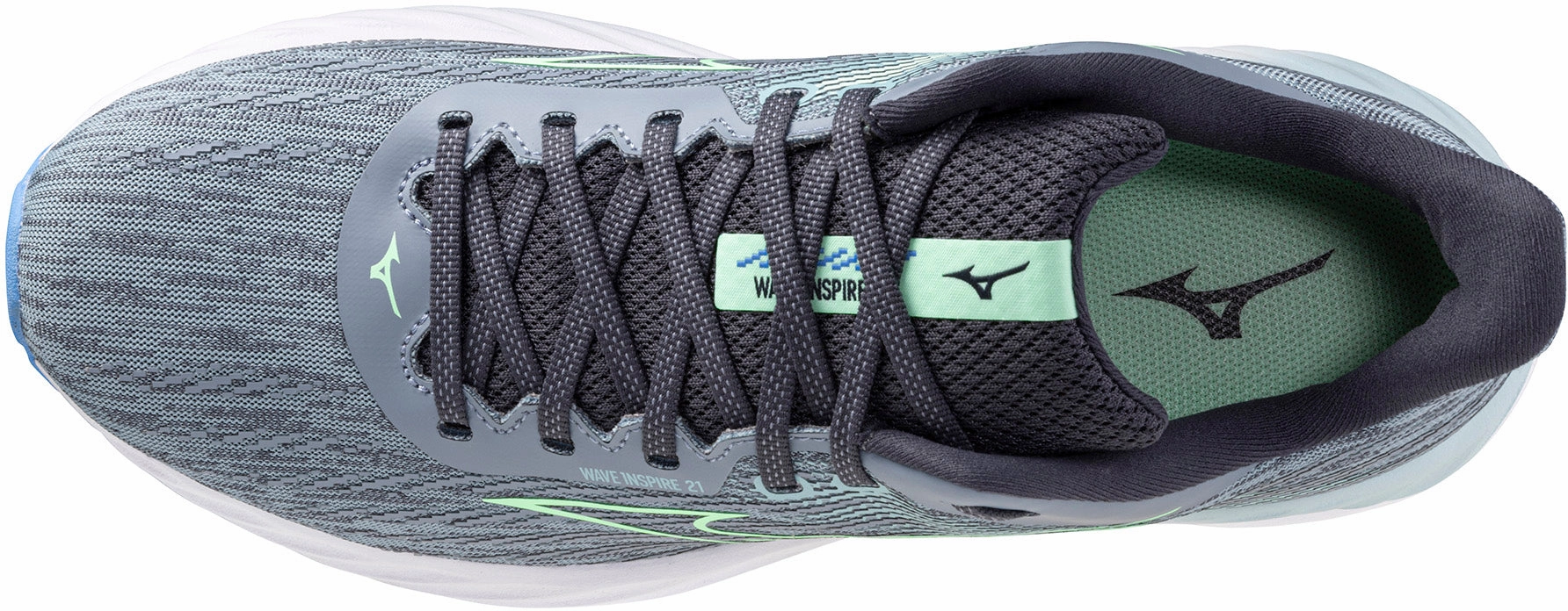 Mizuno Wave Inspire 21 Mens Running Shoes - Grey Rebellion Race Shoes