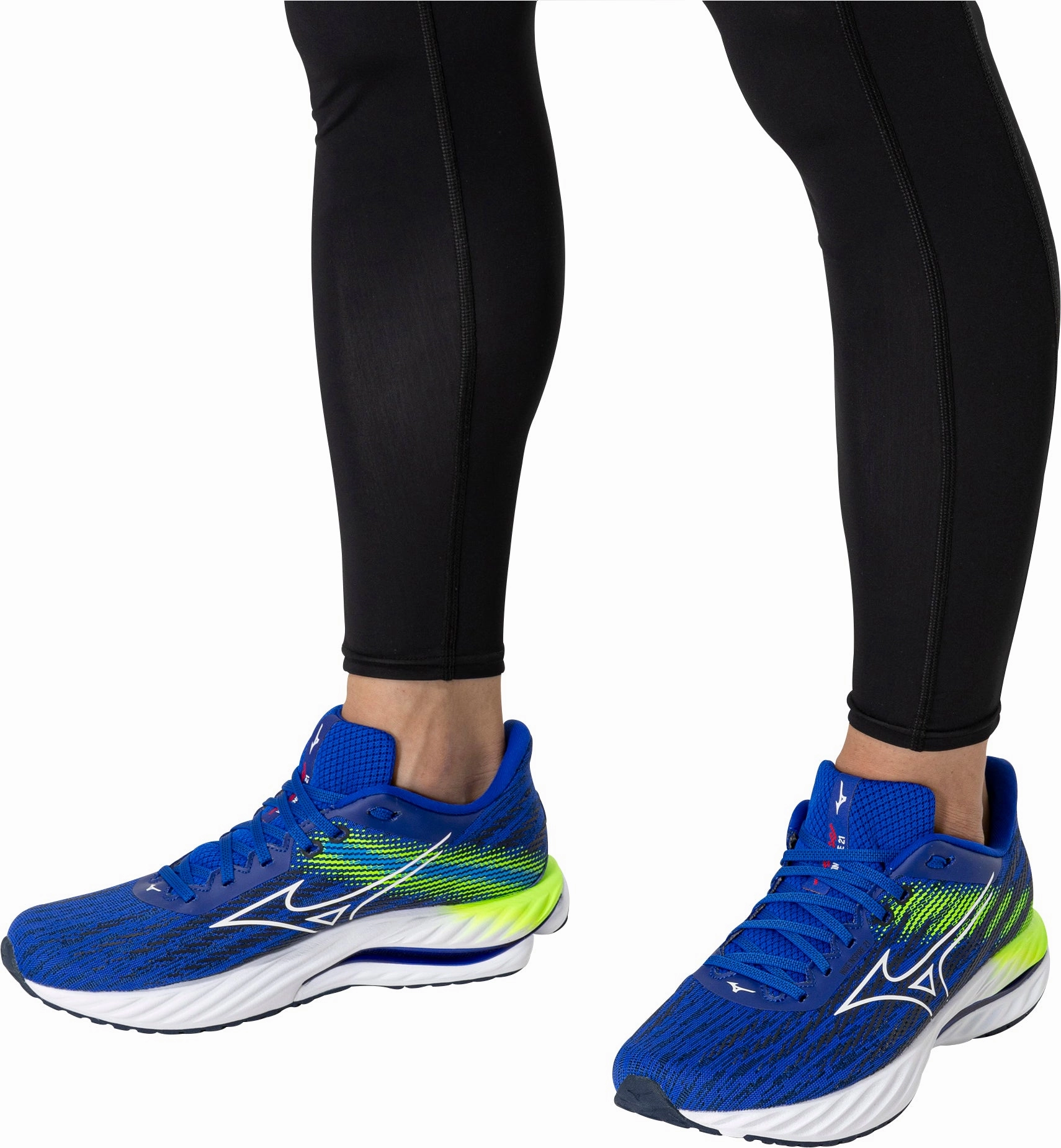 Mizuno Wave Inspire 21 Mens Running Shoes Blue Rebellion Race Shoes