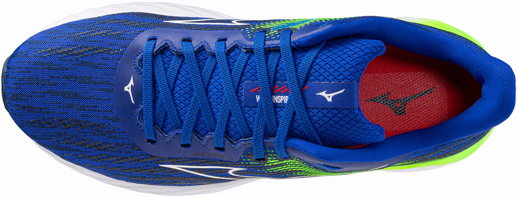 Mizuno Wave Inspire 21 Mens Running Shoes Blue Rebellion Race Shoes