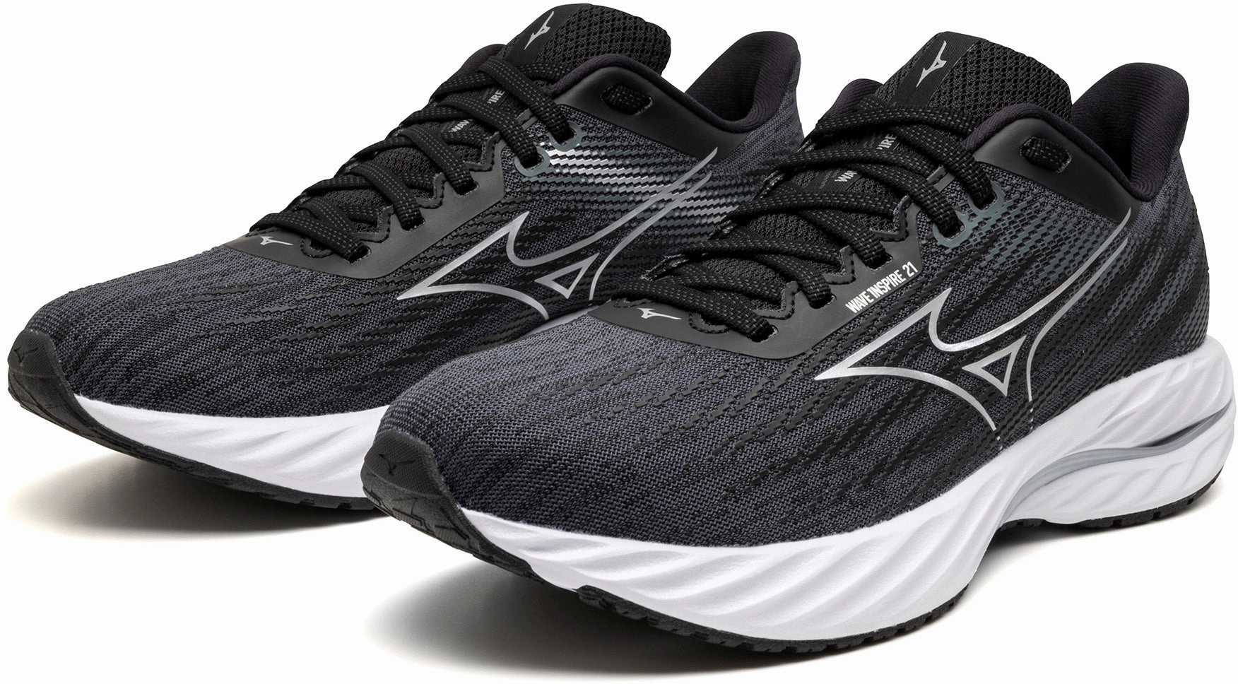 Mizuno Wave Inspire 21 WIDE FIT (D) Womens Running Shoes - Black Rebellion Race Shoes