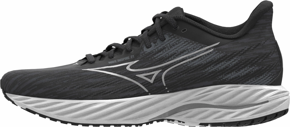 Mizuno Wave Inspire 21 WIDE FIT (D) Womens Running Shoes - Black Mizuno Wave Inspire style