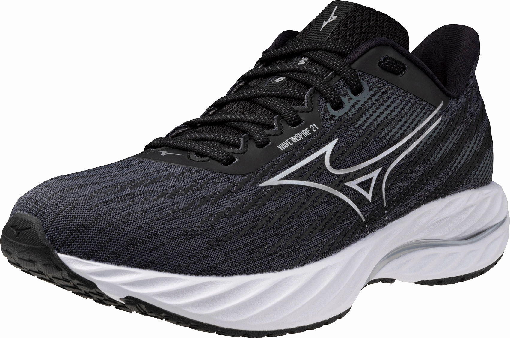 Mizuno Wave Inspire 21 WIDE FIT (D) Womens Running Shoes - Black Rebellion Race Shoes