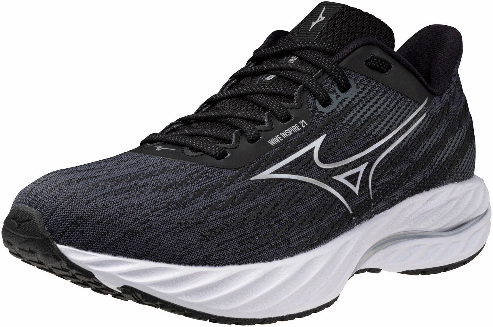 Mizuno Wave Inspire 21 Womens Running Shoes - Black Rebellion Race Shoes