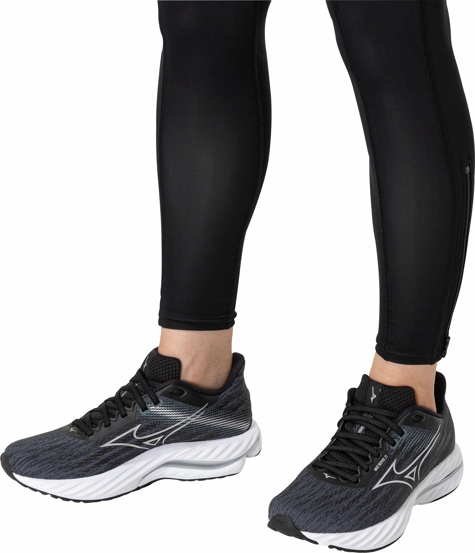 Mizuno Wave Inspire 21 Womens Running Shoes - Black Rebellion Race Shoes