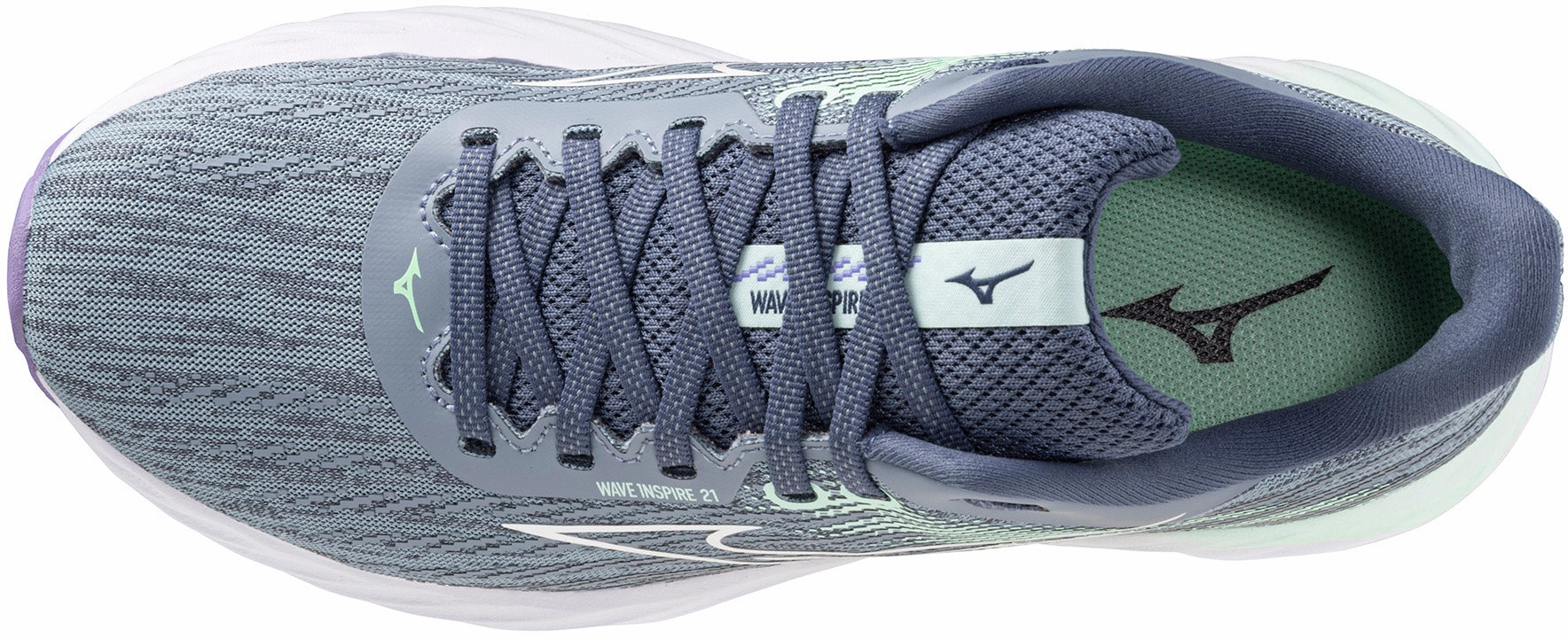 Mizuno Wave Inspire 21 Womens Running Shoes - Grey Performance Sneakers