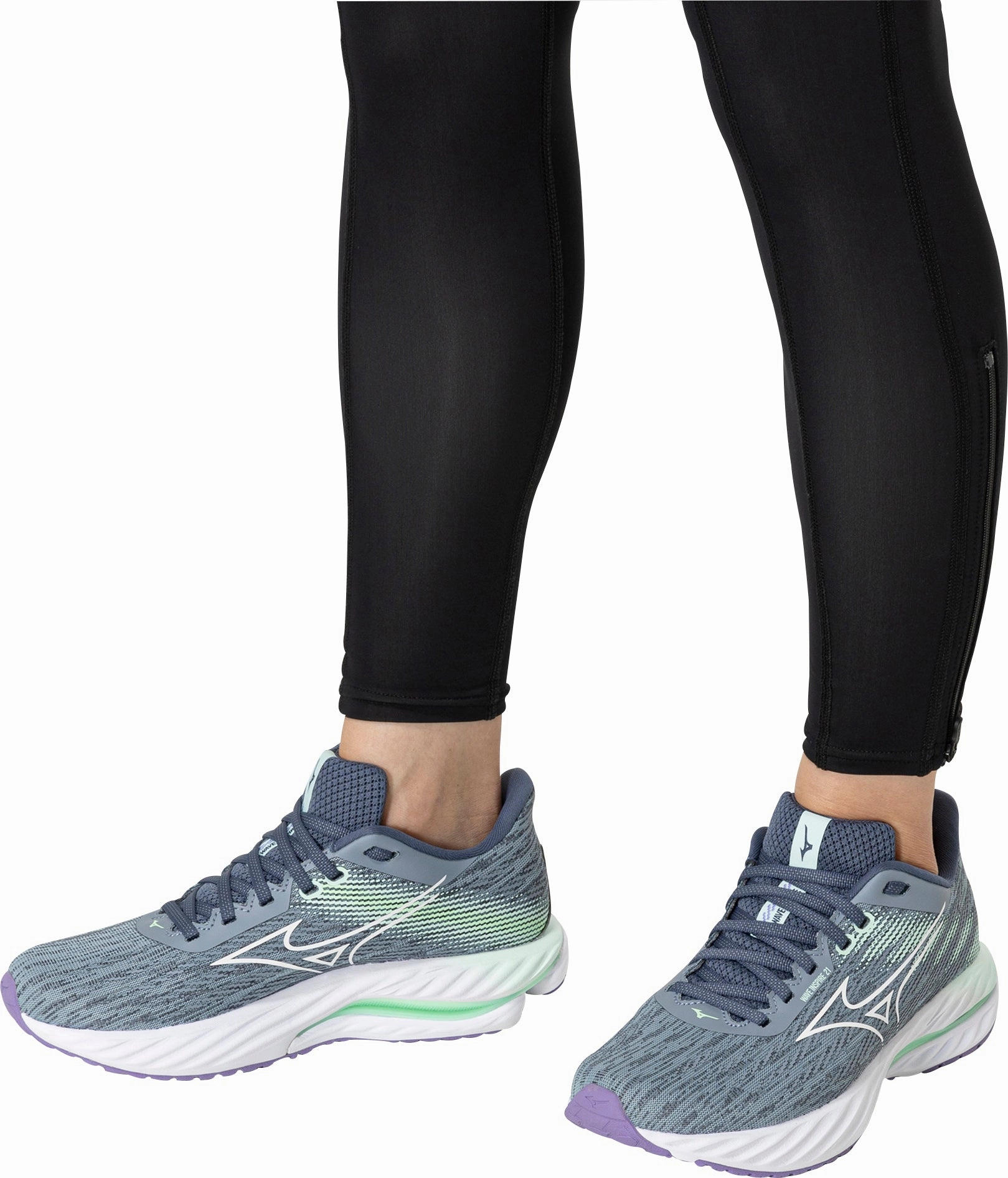 Mizuno Wave Inspire 21 Womens Running Shoes - Grey Performance Sneakers