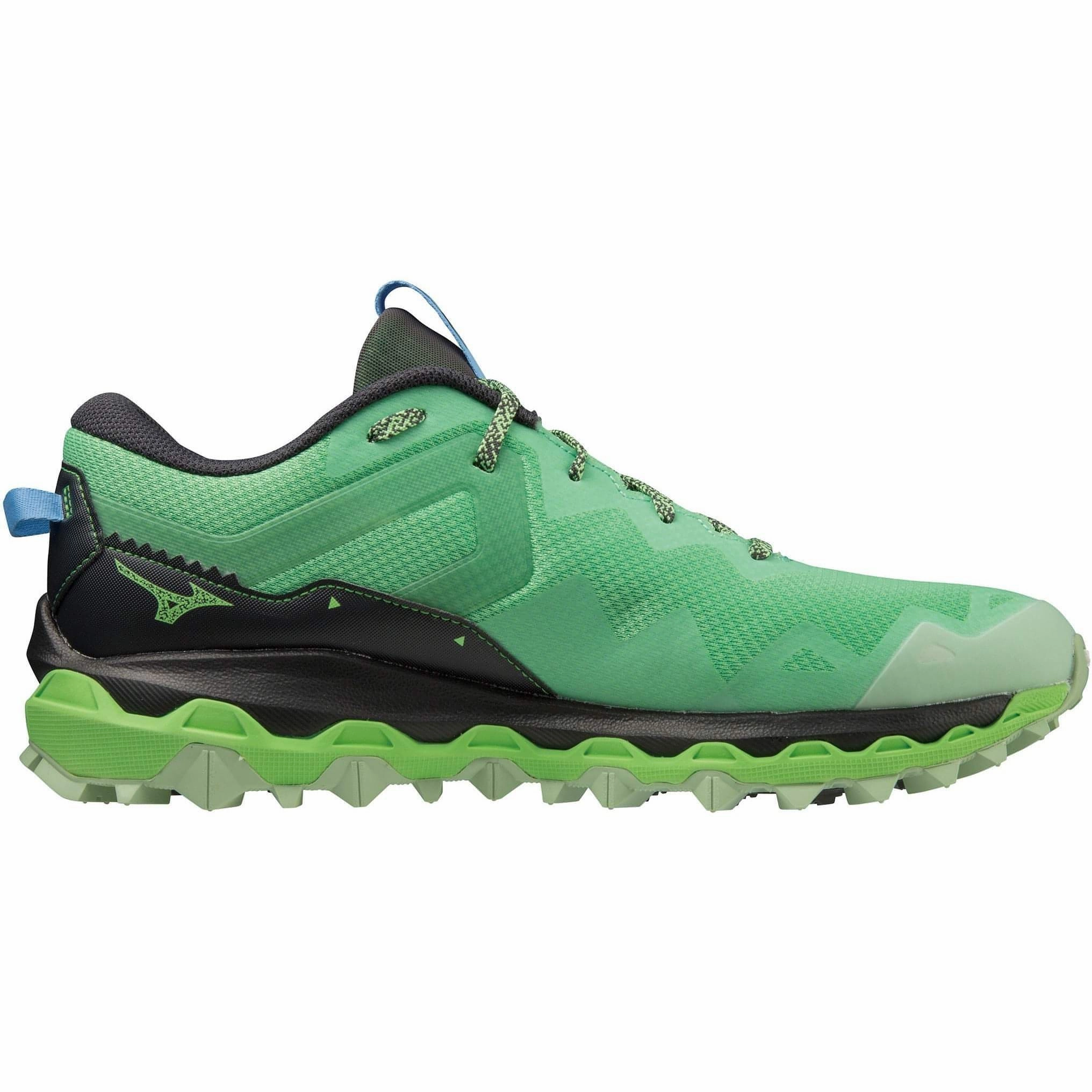 Mizuno Wave Mujin 9 Mens Trail Running Shoes - Green Advanced Sport Runners