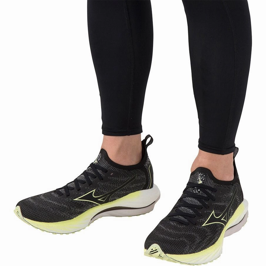 Mizuno Wave Neo Wind Mens Running Shoes - Black Advanced Sport Runners