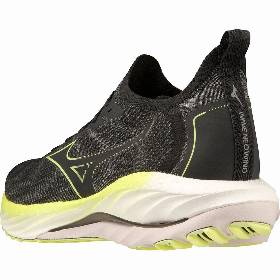 Mizuno Wave Neo Wind Mens Running Shoes - Black Advanced Sport Runners
