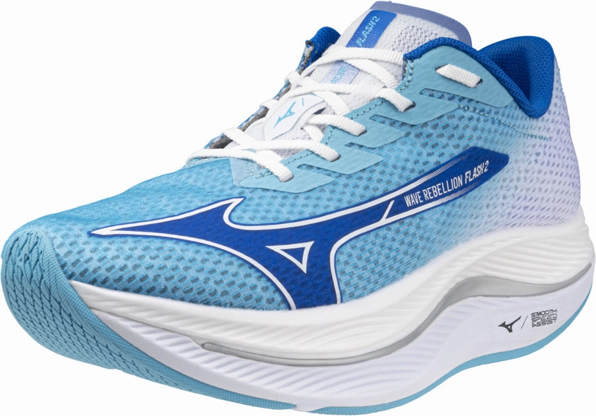 Mizuno Wave Rebellion Flash 2 Mens Running Shoes - Blue Rider Road Sneakers