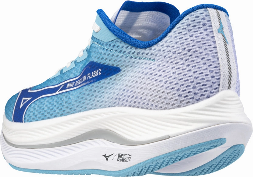 Mizuno Wave Rebellion Flash 2 Mens Running Shoes - Blue Rider Road Sneakers