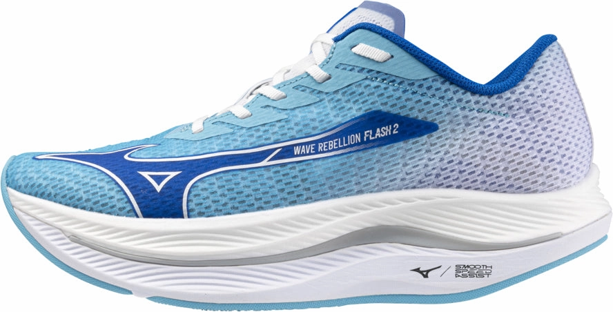 Mizuno Wave Rebellion Flash 2 Mens Running Shoes - Blue Mizuno Wave Rebellion runners