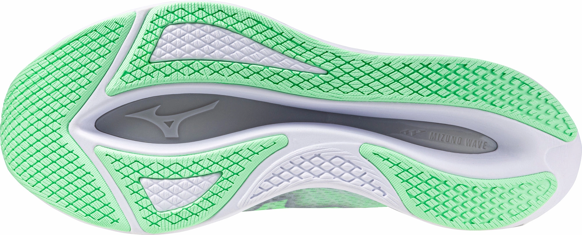 Mizuno Wave Rebellion Flash 2 Mens Running Shoes - Green Rider Road Sneakers
