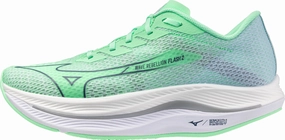 Mizuno Wave Rebellion Flash 2 Mens Running Shoes - Green Mizuno Wave Rebellion runners