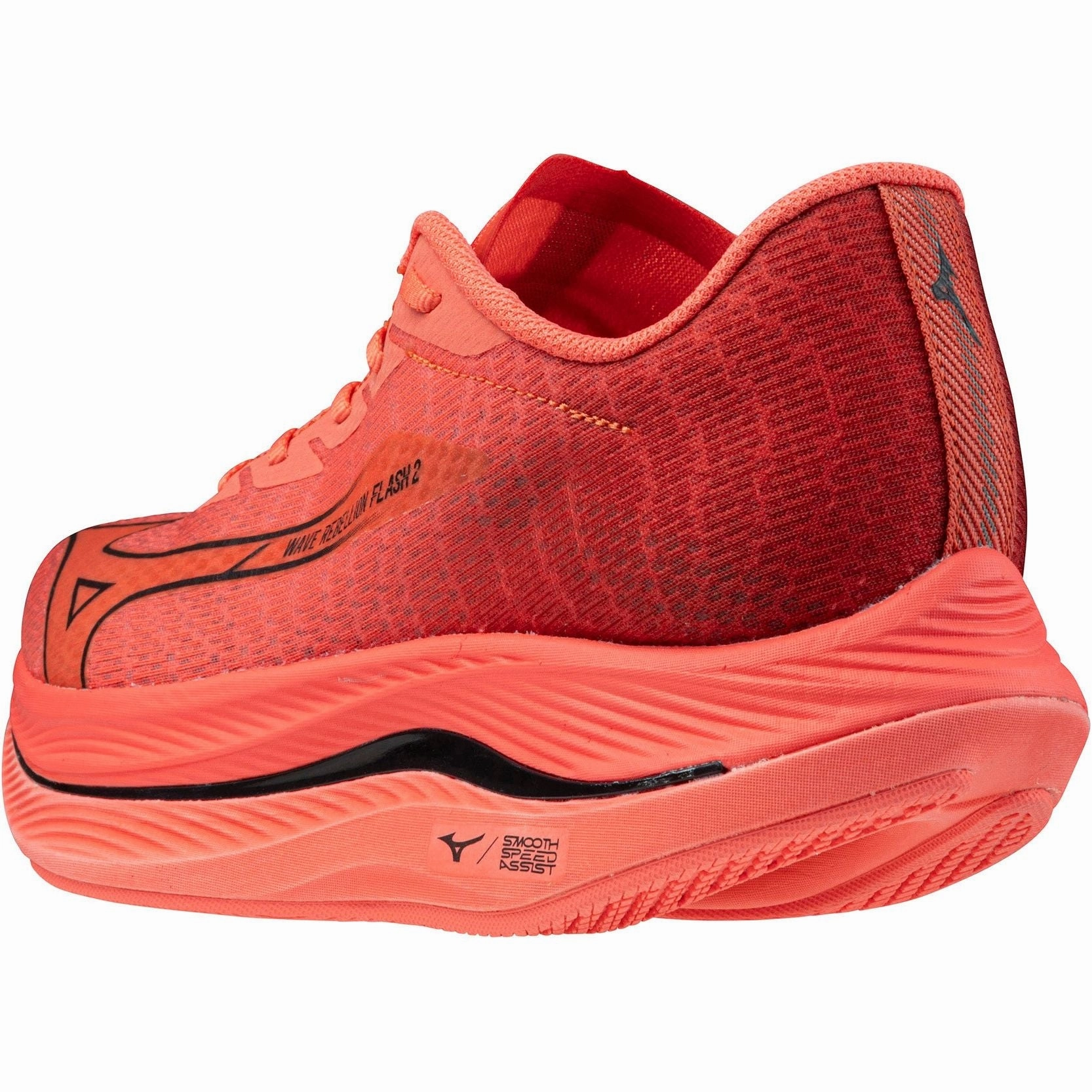 Mizuno Wave Rebellion Flash 2 Running Shoes - Red Performance Sneakers