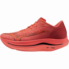 Mizuno Wave Rebellion Flash 2 Running Shoes - Red Mizuno Wave Rebellion runners
