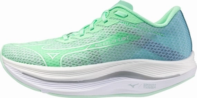 Mizuno Wave Rebellion Flash 2 Womens Running Shoes - Green Mizuno Wave Rebellion runners