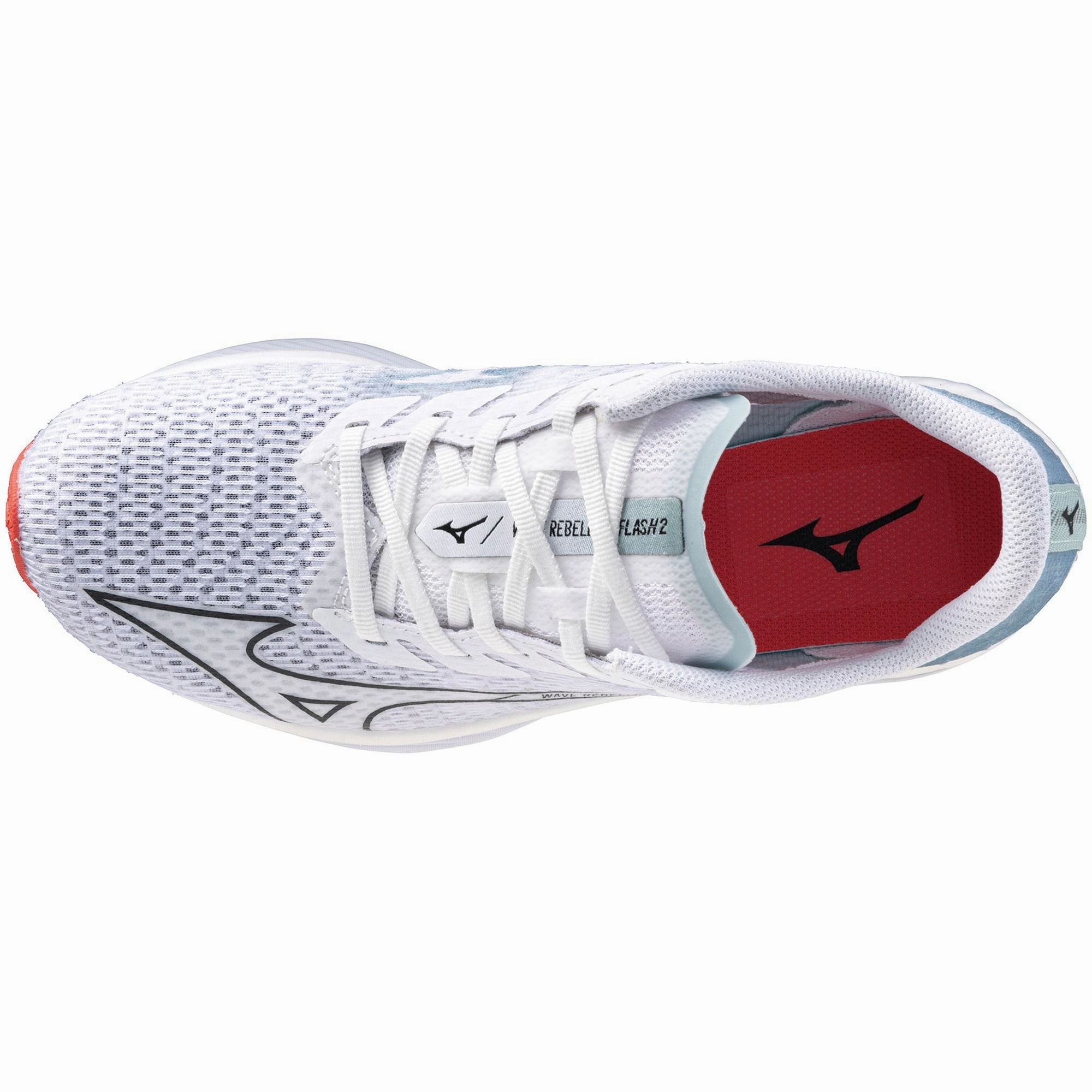 Mizuno Wave Rebellion Flash 2 Womens Running Shoes - White Rider Road Sneakers