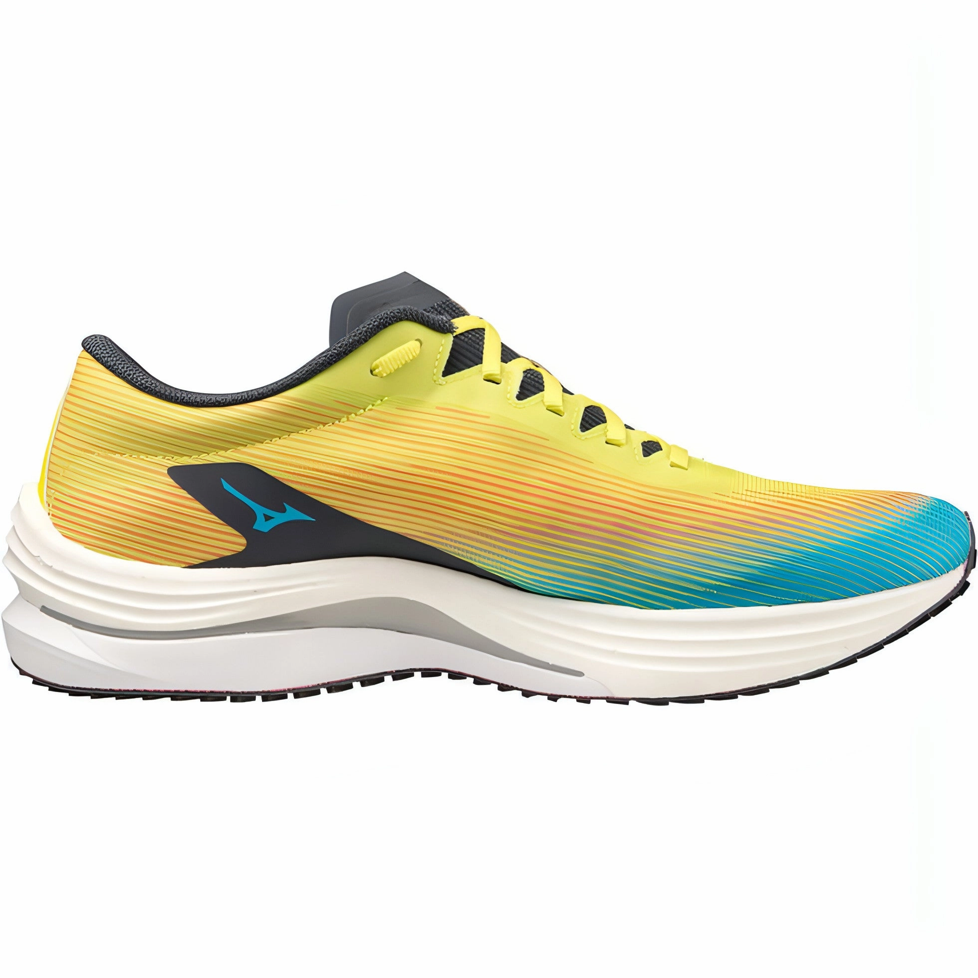 Mizuno Wave Rebellion Flash Mens Running Shoes - Yellow Rider Road Sneakers