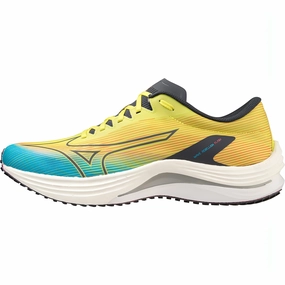 Mizuno Wave Rebellion Flash Mens Running Shoes - Yellow Mizuno Wave Rebellion runners