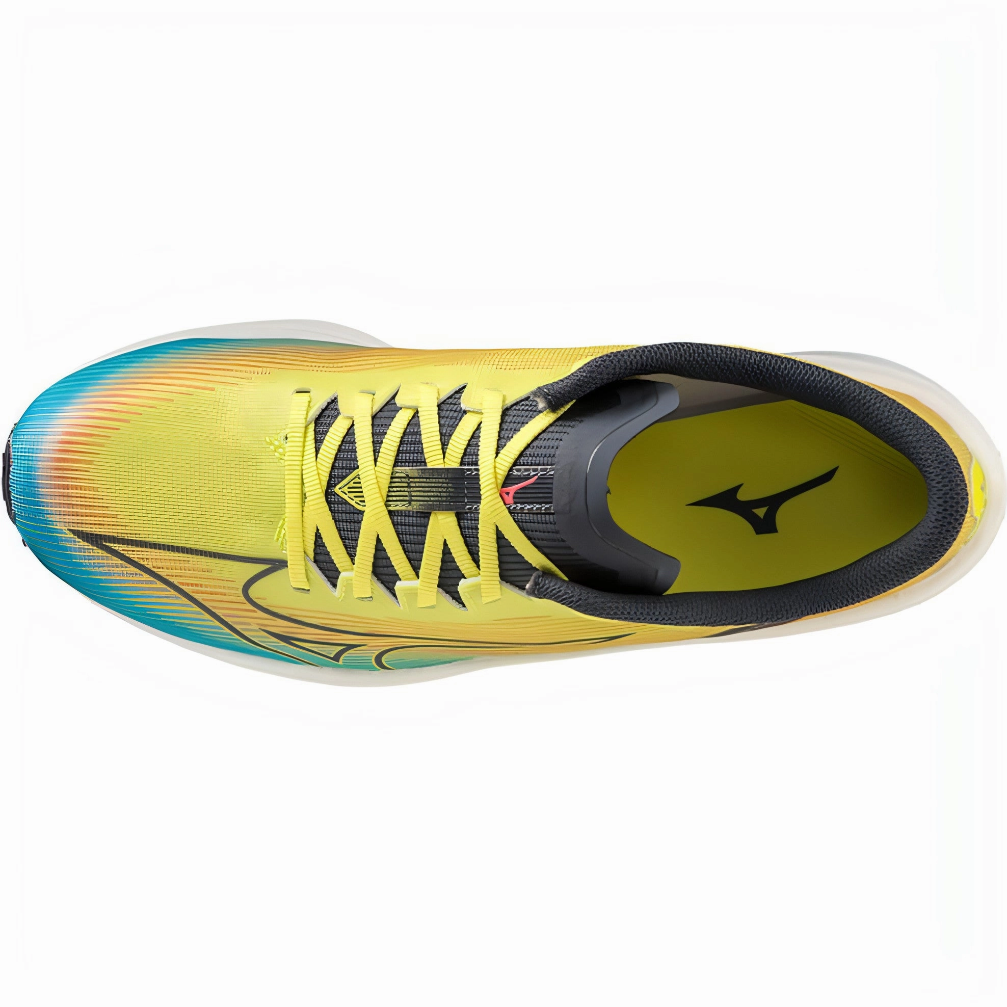 Mizuno Wave Rebellion Flash Mens Running Shoes - Yellow Rider Road Sneakers
