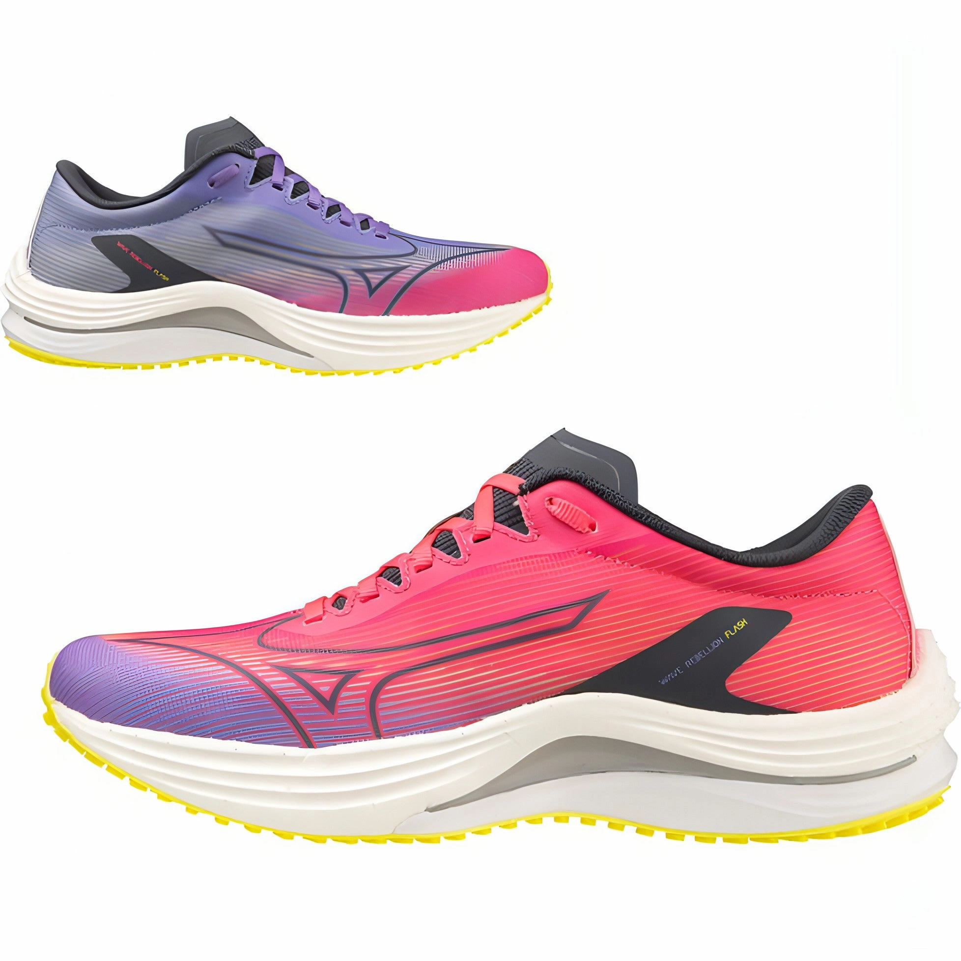 Mizuno Wave Rebellion Flash Womens Running Shoes - Pink Performance Sneakers
