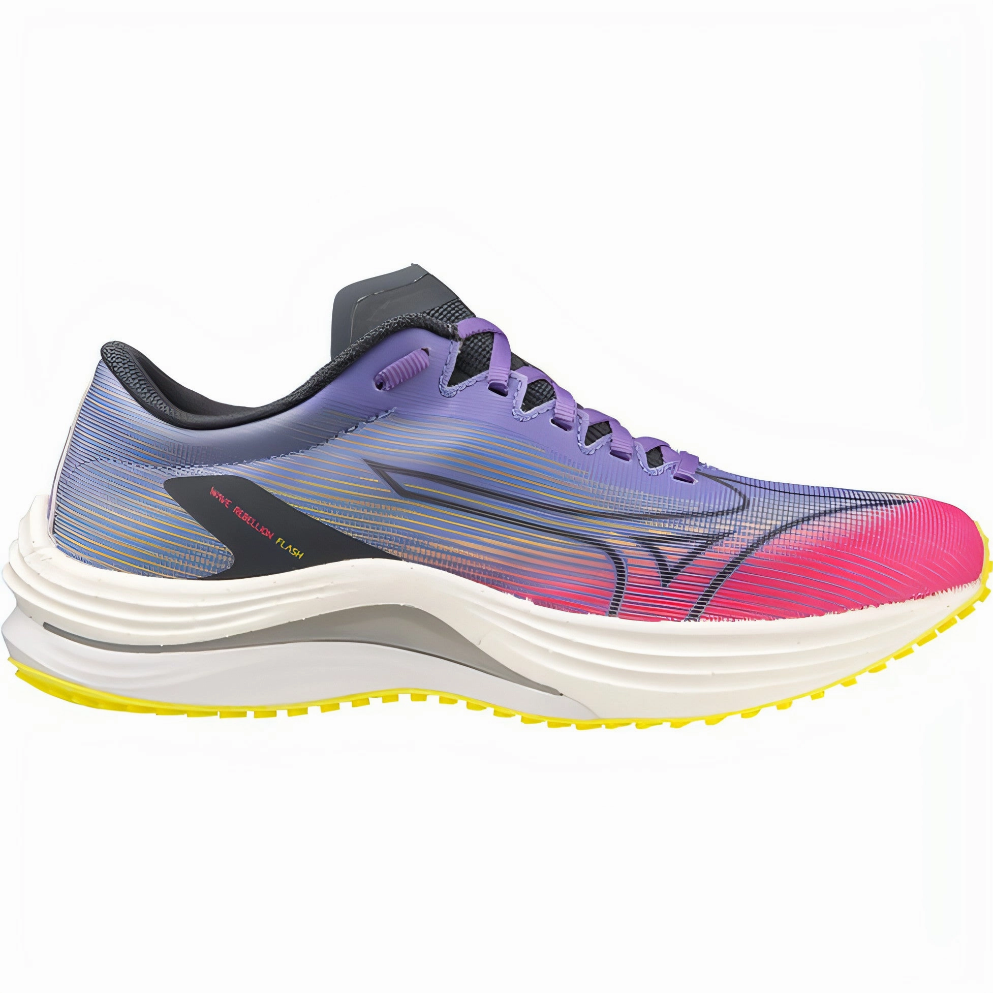 Mizuno Wave Rebellion Flash Womens Running Shoes - Pink Rider Road Sneakers