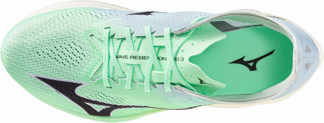 Mizuno Wave Rebellion Pro 3 Running Shoes - Green Rider Road Sneakers