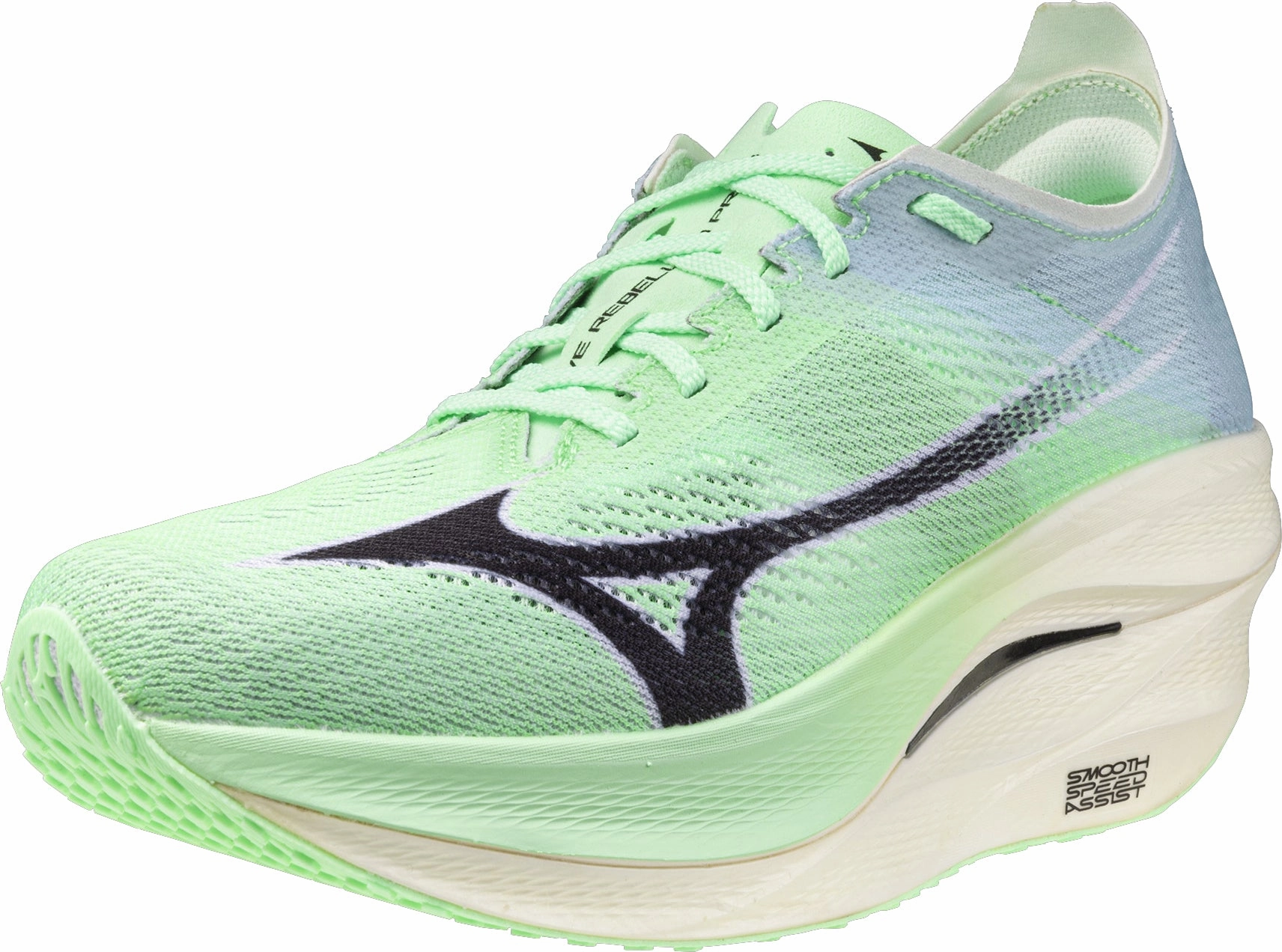 Mizuno Wave Rebellion Pro 3 Running Shoes - Green Rider Road Sneakers