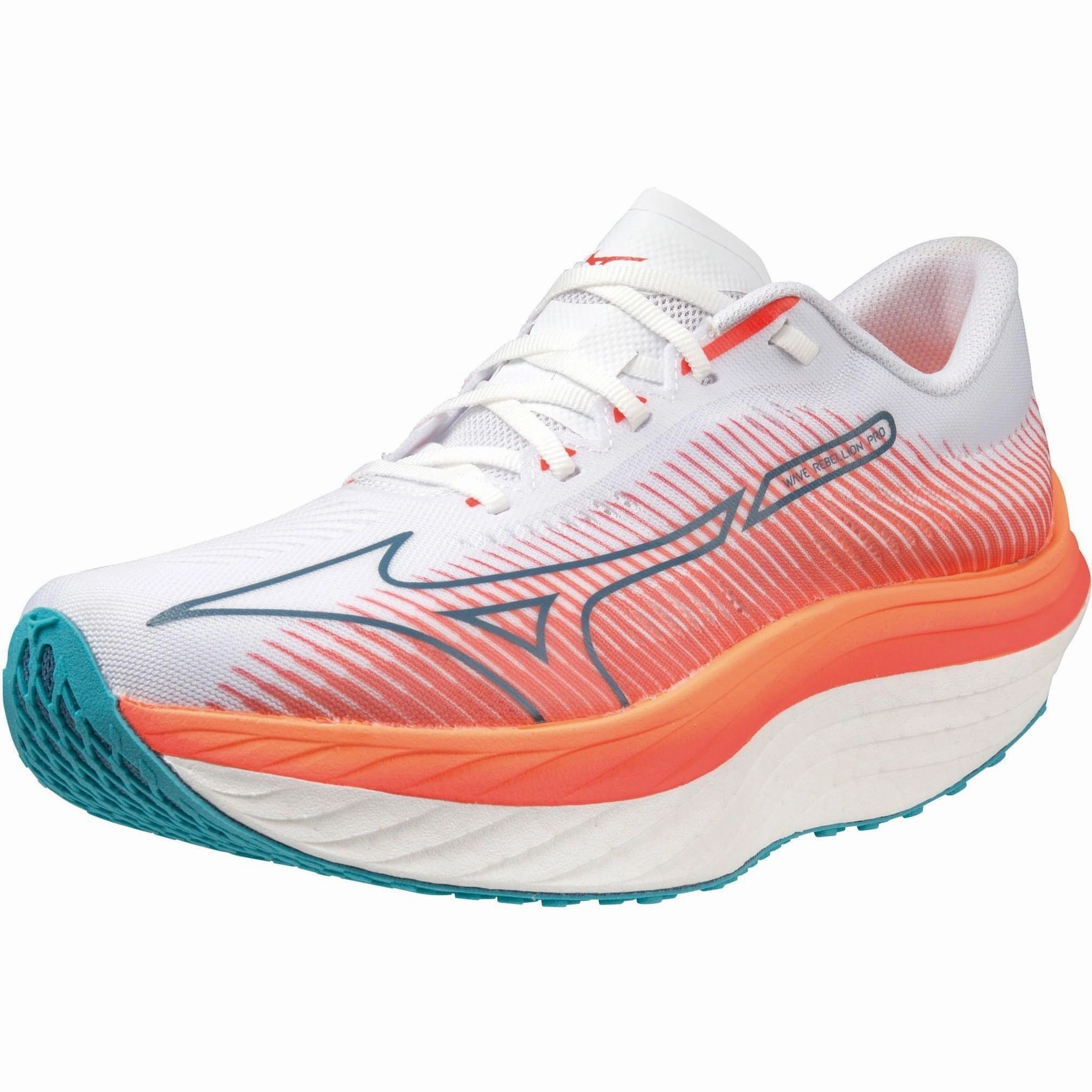 Mizuno Wave Rebellion Pro Mens Running Shoes - White Rider Road Sneakers