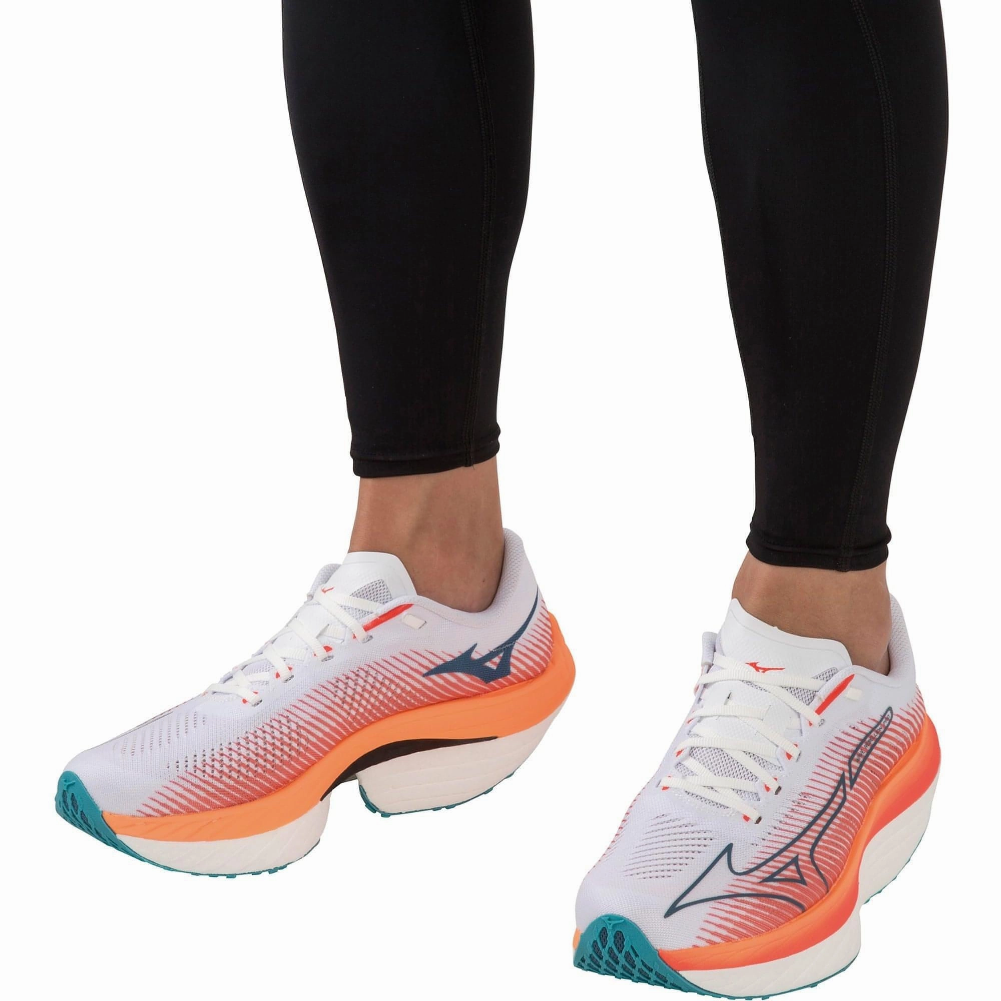 Mizuno Wave Rebellion Pro Mens Running Shoes - White Rider Road Sneakers
