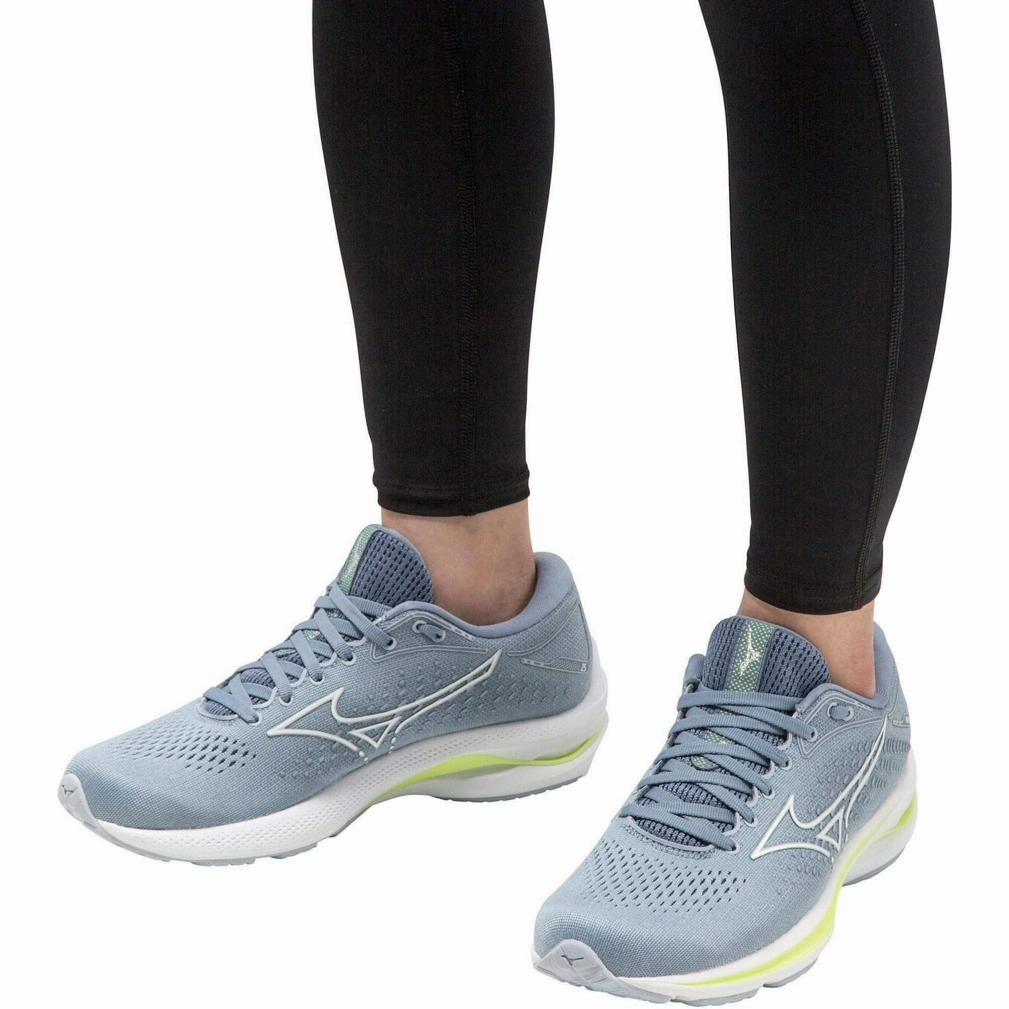 Mizuno Wave Rider 25 Womens Running Shoes - Blue Sky Tech Footwear