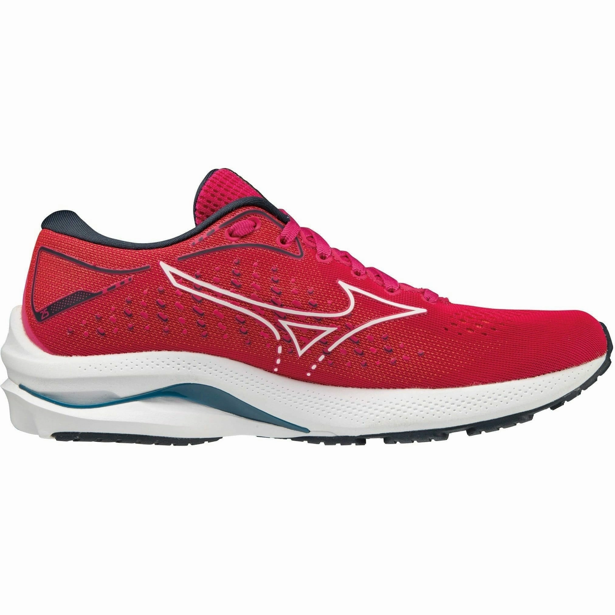 Mizuno Wave Rider 25 Womens Running Shoes - Pink Performance Sneakers