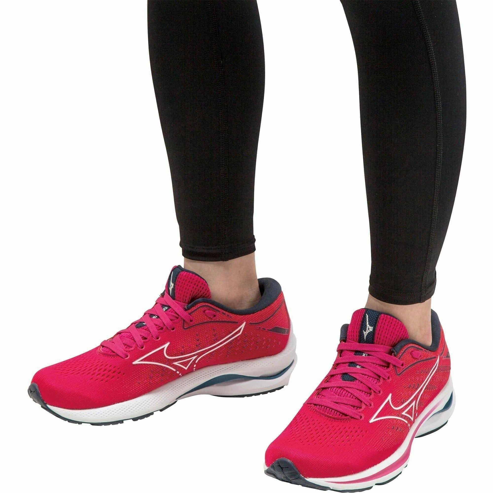 Mizuno Wave Rider 25 Womens Running Shoes - Pink Sky Tech Footwear