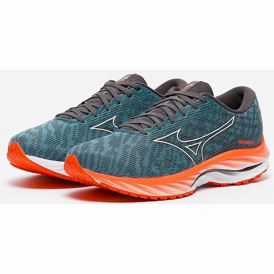 Mizuno Wave Rider 26 Mens Running Shoes - Blue Performance Sneakers