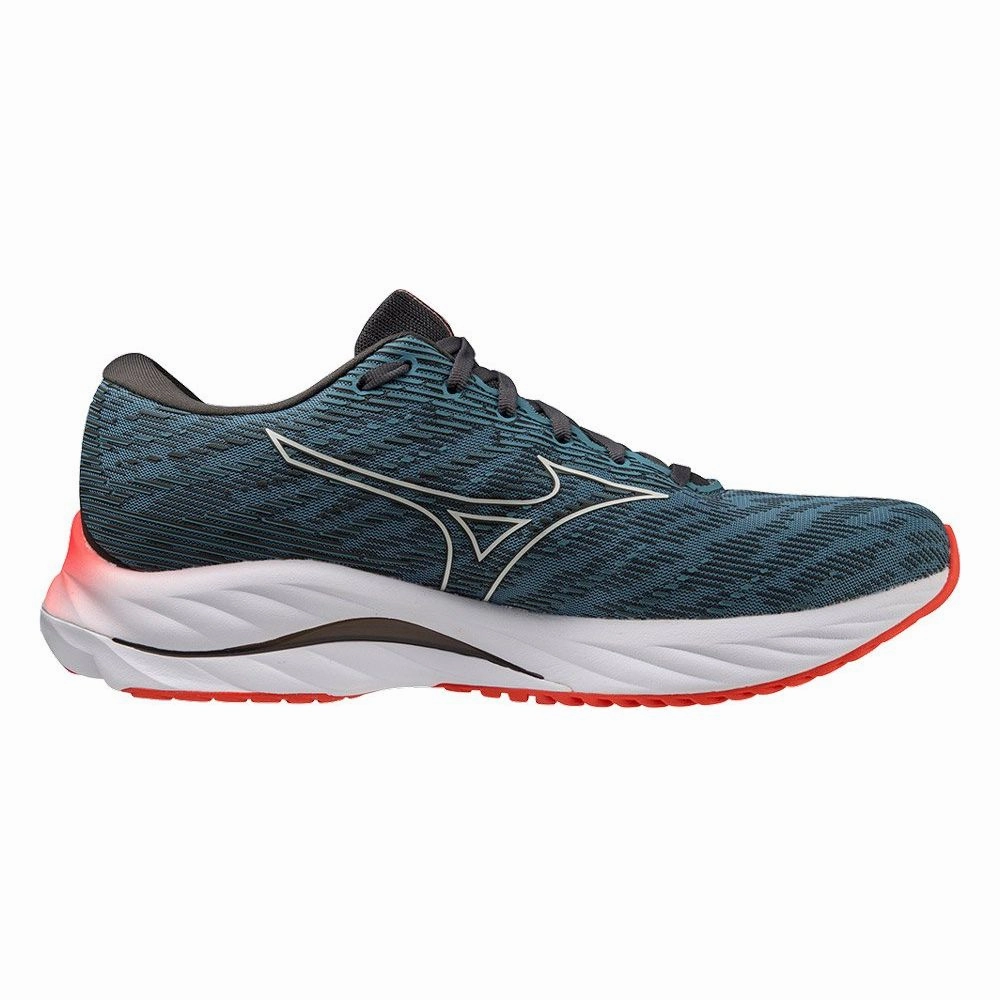 Mizuno Wave Rider 26 Mens Running Shoes - Blue Performance Sneakers