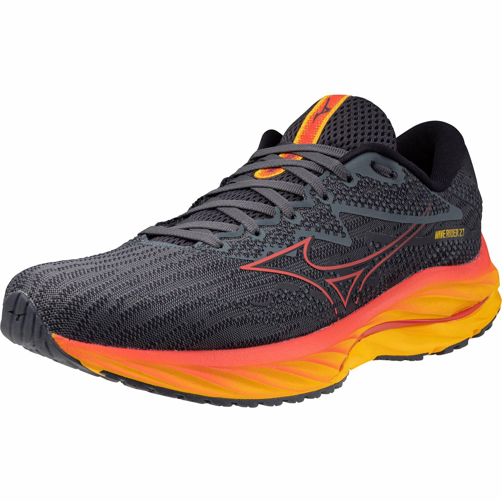 Mizuno Wave Rider 27 Mens Running Shoes - Grey Sky Tech Footwear