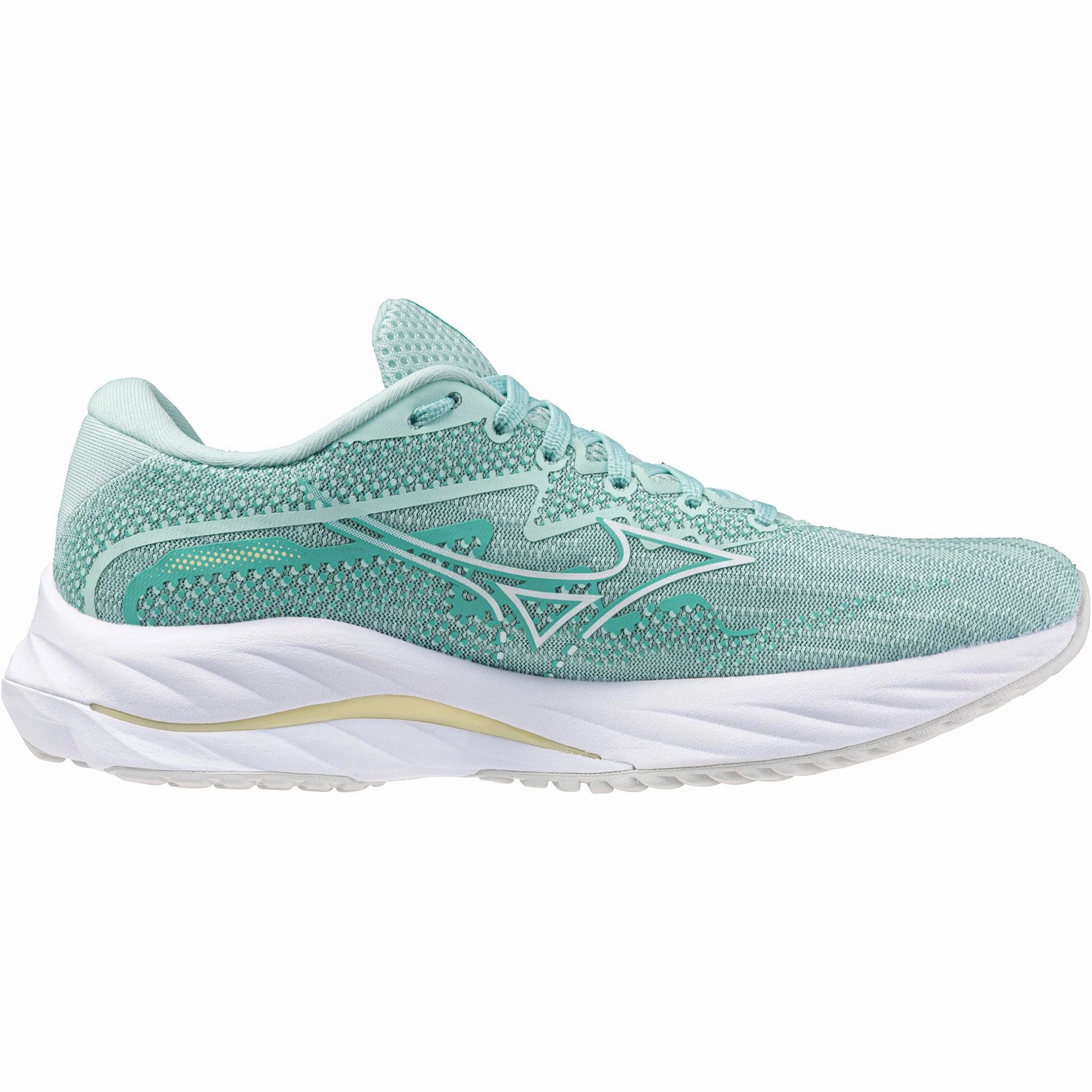 Mizuno Wave Rider 27 Womens Running Shoes - Green Performance Sneakers