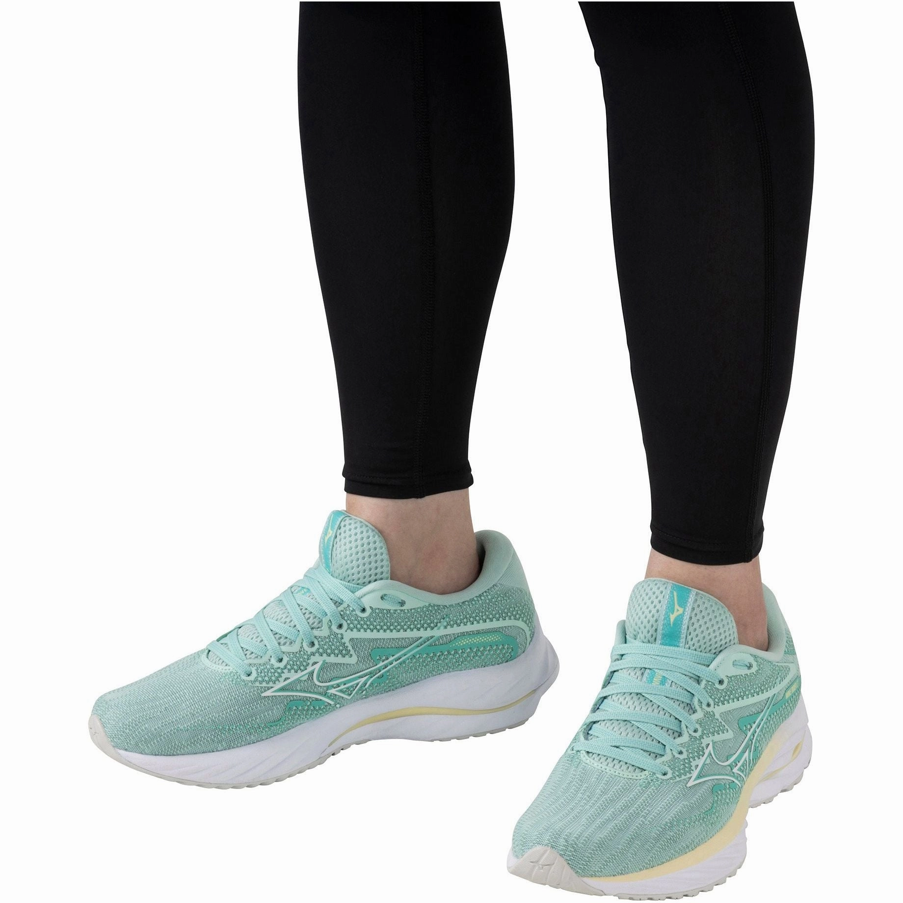 Mizuno Wave Rider 27 Womens Running Shoes - Green Performance Sneakers