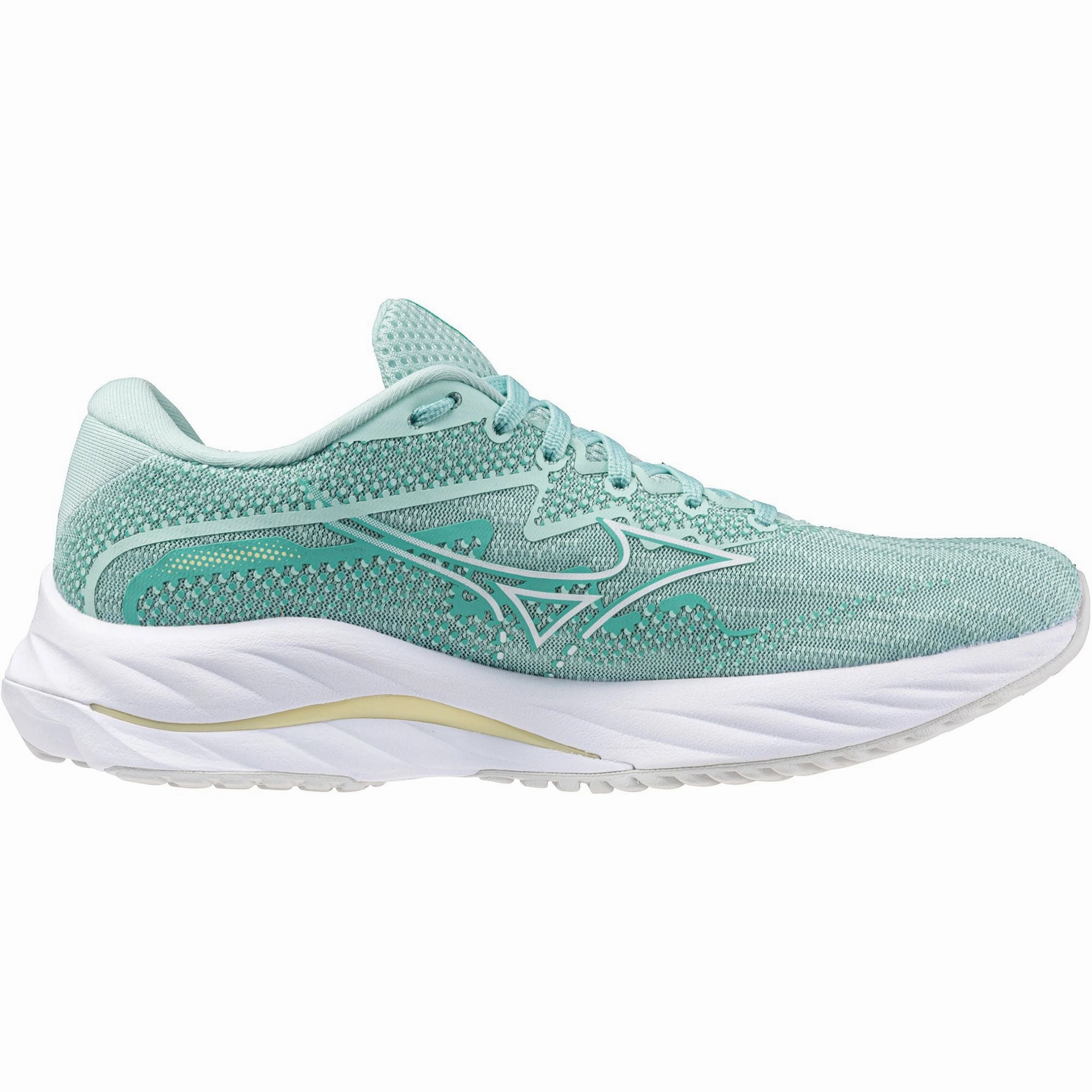 Mizuno Wave Rider 27 Womens Running Shoes - Green Sky Tech Footwear