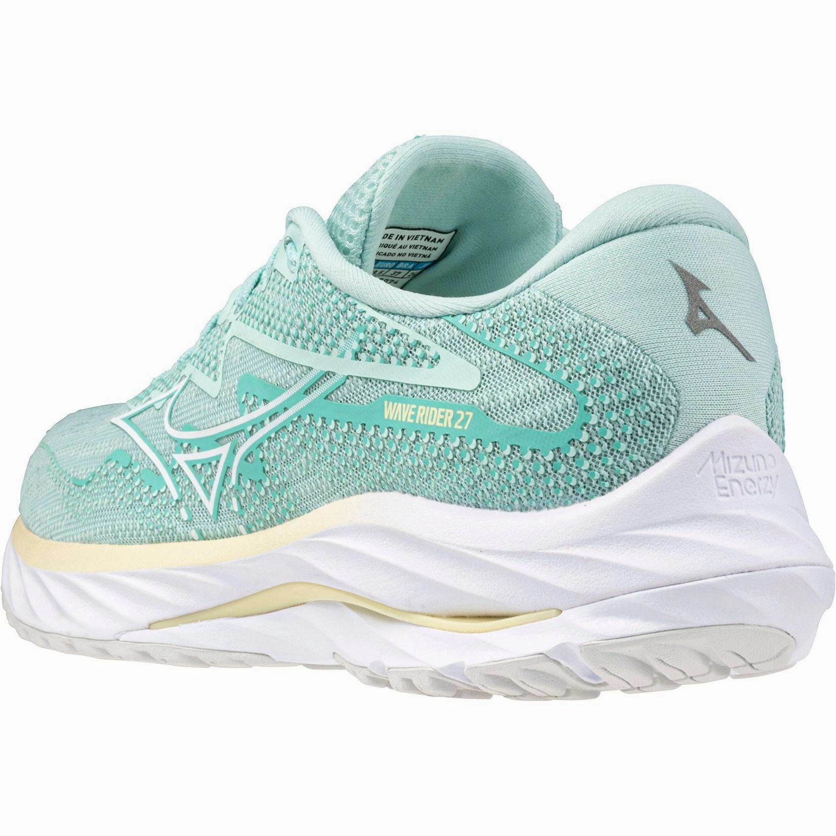 Mizuno Wave Rider 27 Womens Running Shoes - Green Sky Tech Footwear