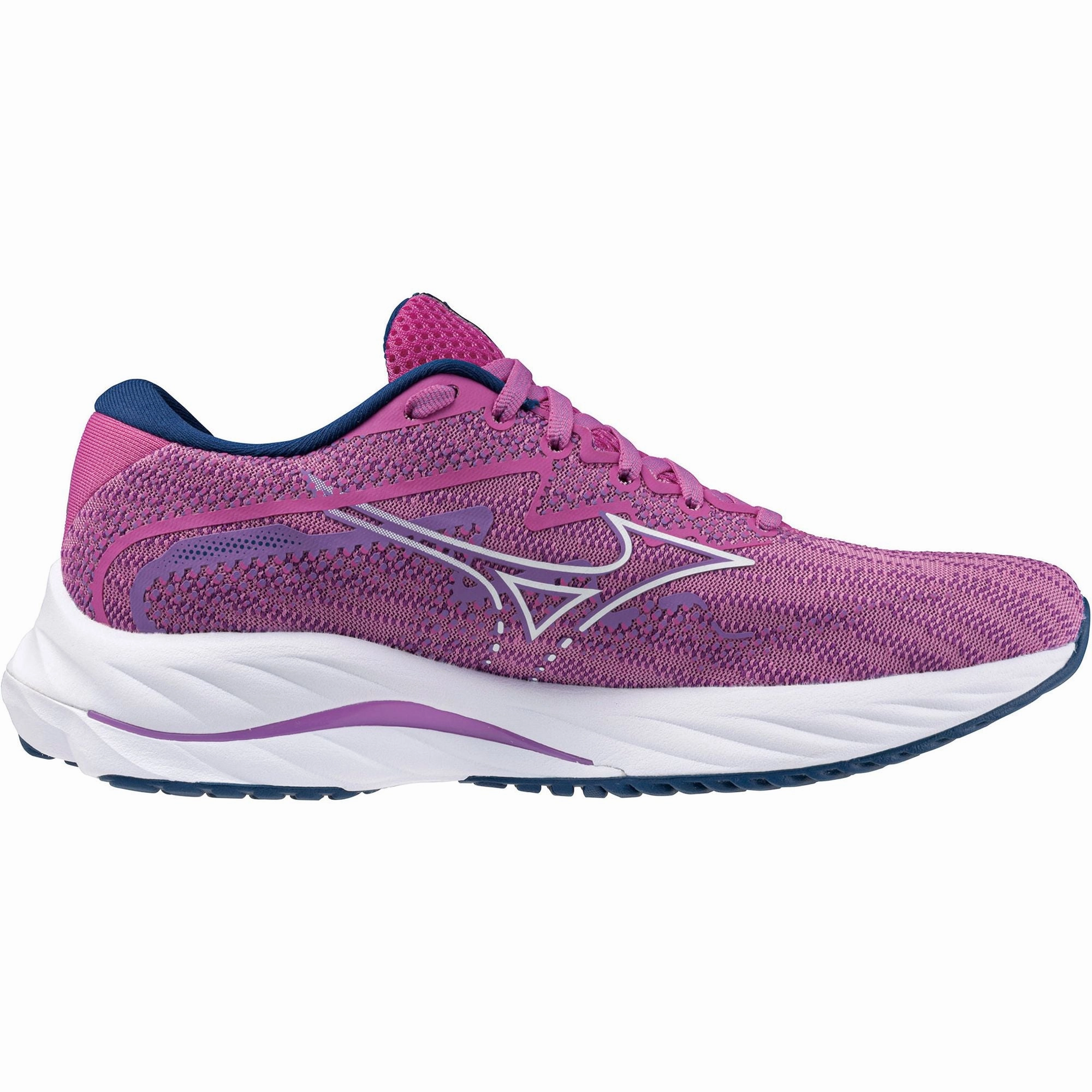 Mizuno Wave Rider 27 Womens Running Shoes - Pink Performance Sneakers