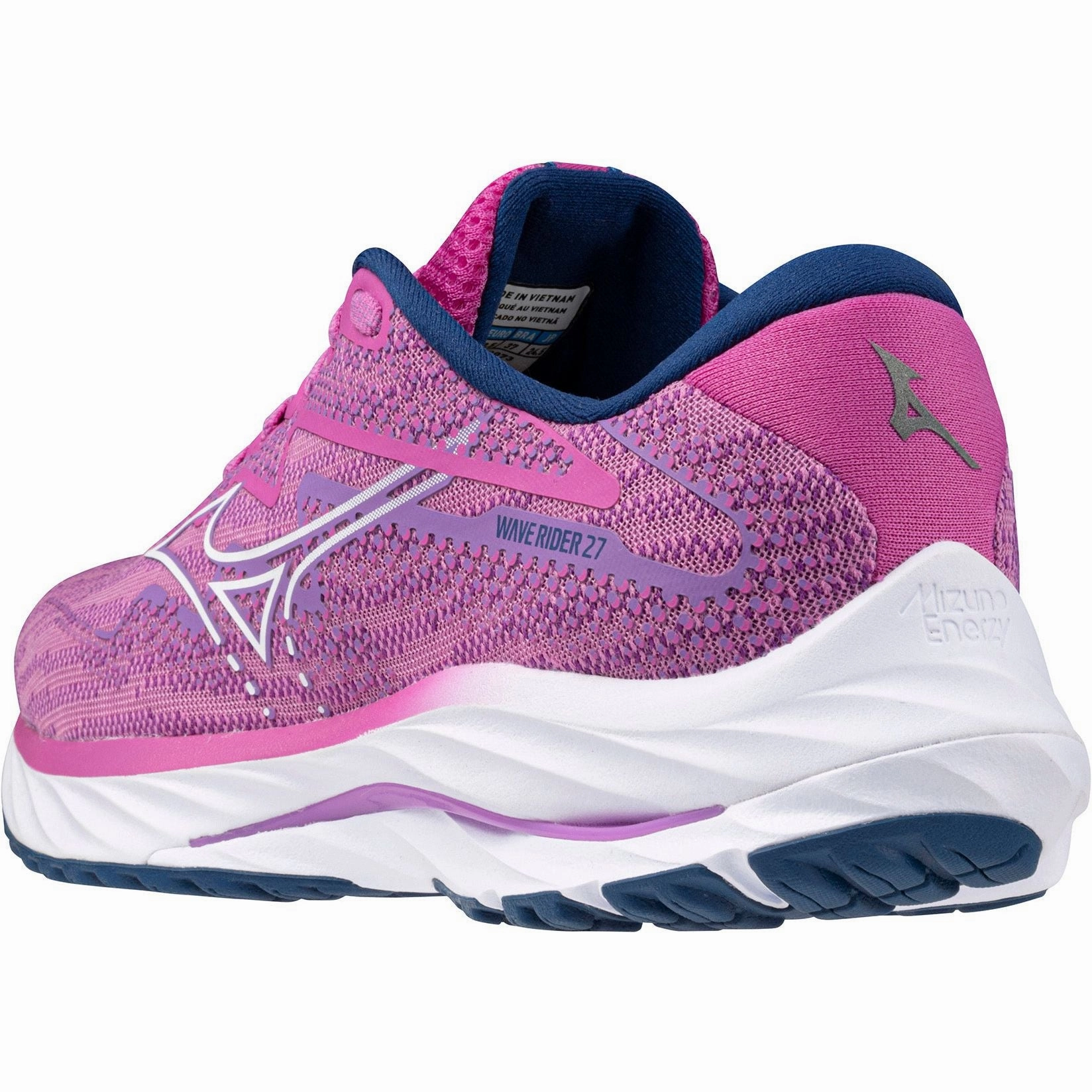 Mizuno Wave Rider 27 Womens Running Shoes - Pink Performance Sneakers