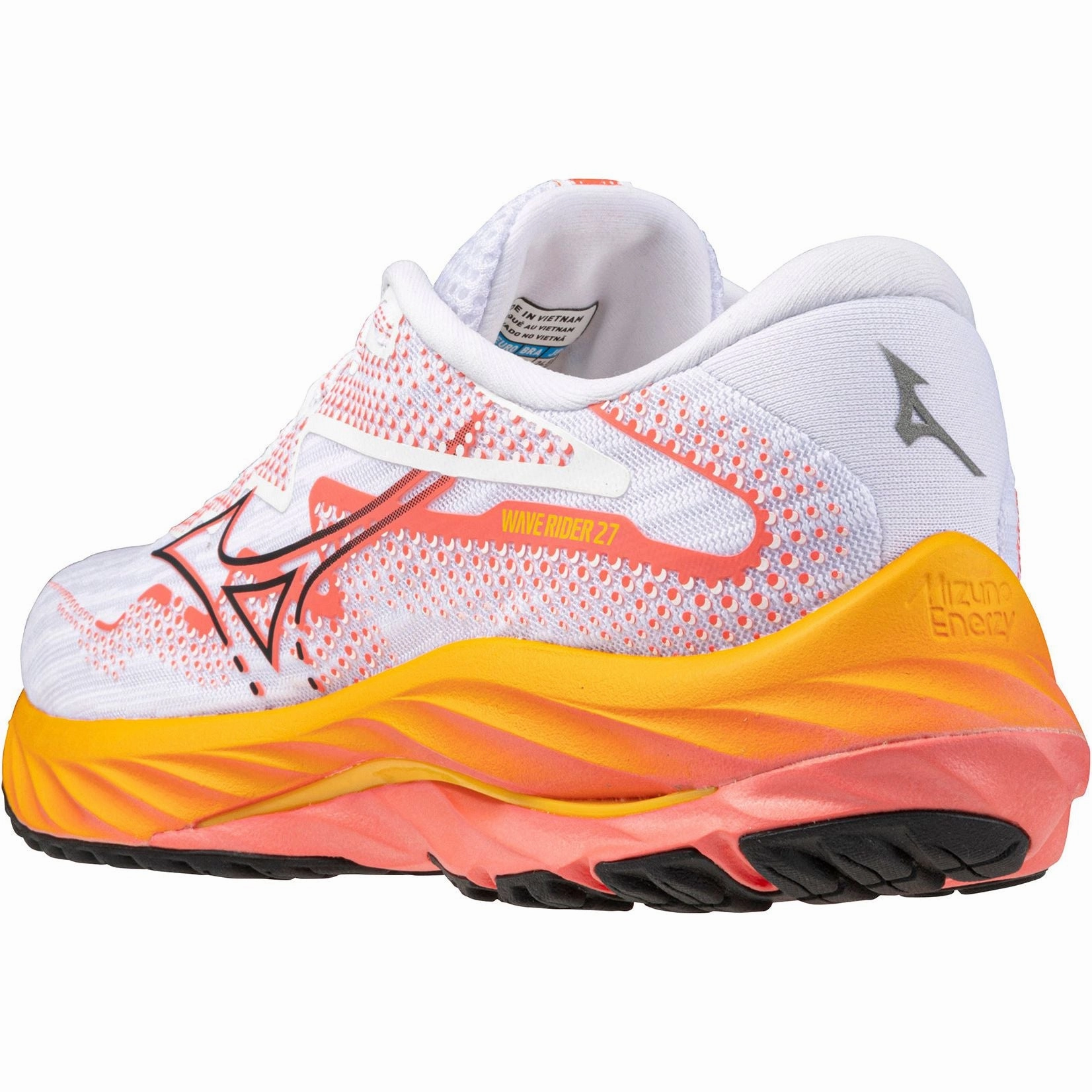 Mizuno Wave Rider 27 Womens Running Shoes - White Sky Tech Footwear