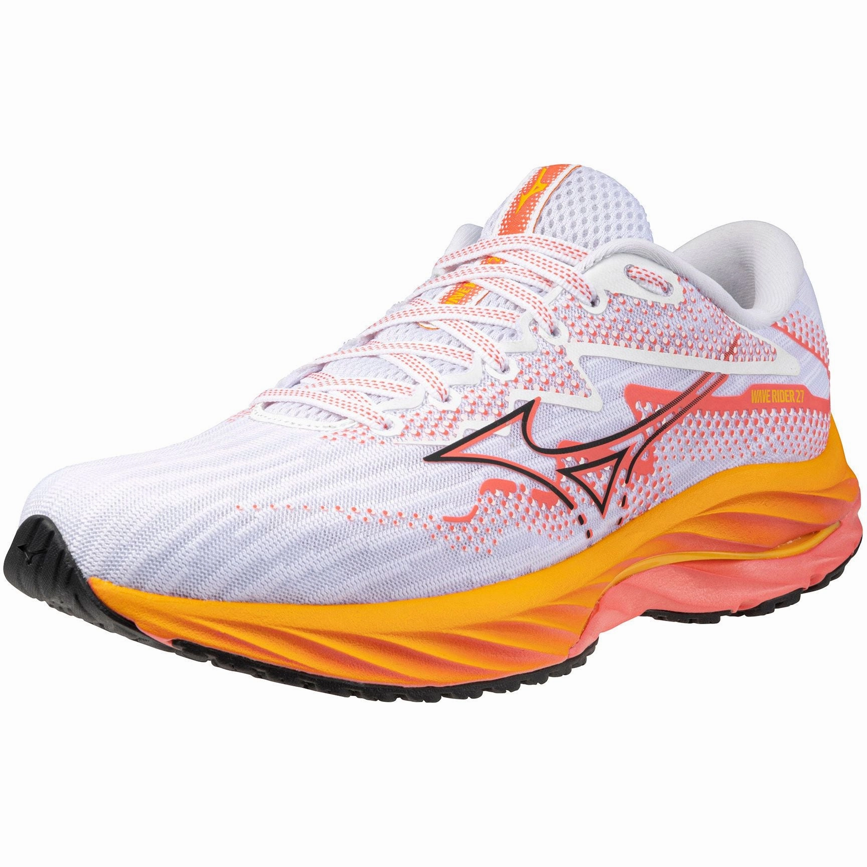 Mizuno Wave Rider 27 Womens Running Shoes - White Sky Tech Footwear
