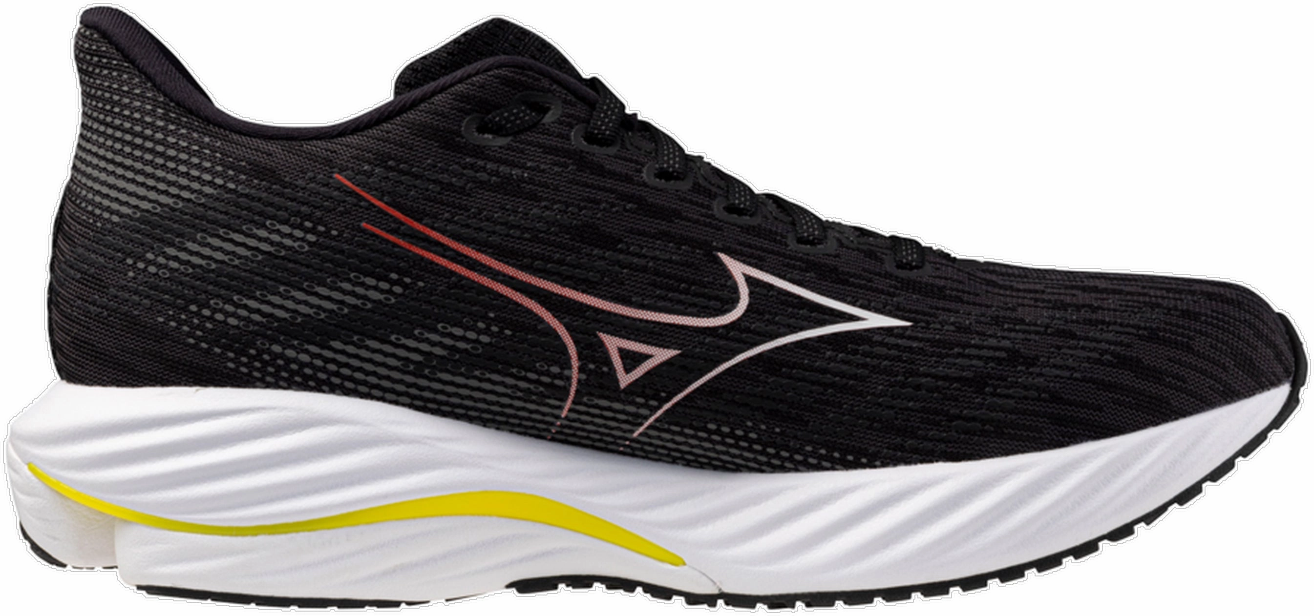 Mizuno Wave Rider 28 Mens Running Shoes - Black Performance Sneakers