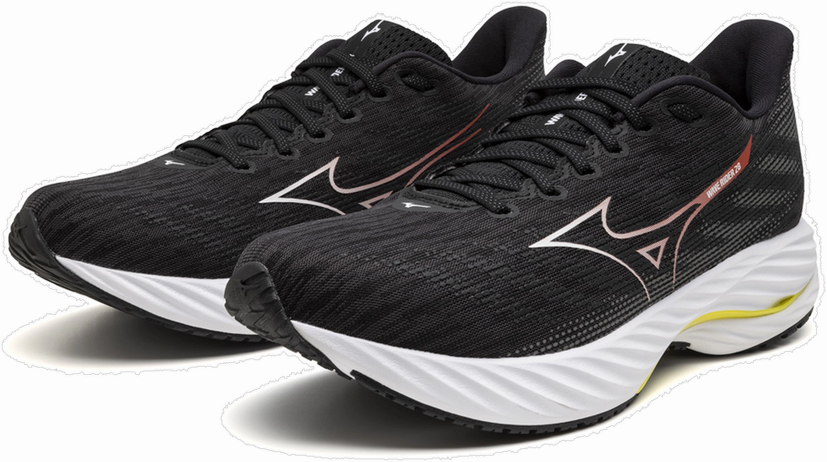 Mizuno Wave Rider 28 Mens Running Shoes - Black Sky Tech Footwear