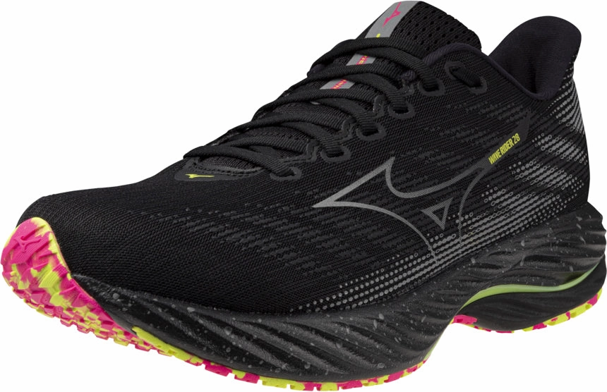 Mizuno Wave Rider 28 Running Shoes - Black Performance Sneakers