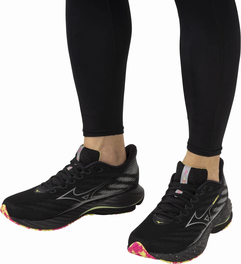 Mizuno Wave Rider 28 Running Shoes - Black Performance Sneakers