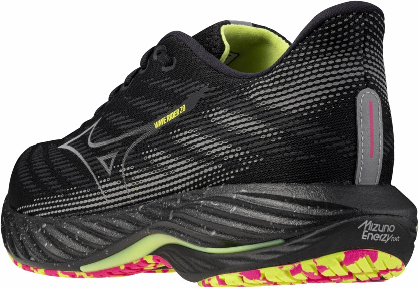 Mizuno Wave Rider 28 Running Shoes - Black Performance Sneakers